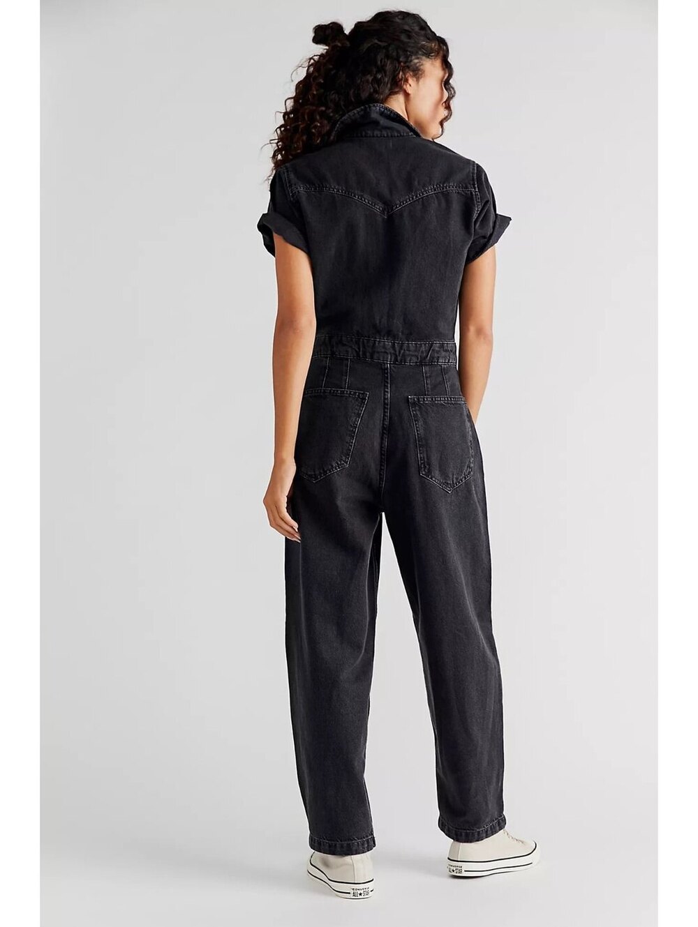 We The Free Marla Denim Coverall Jumpsuit Size M - Picture 3 of 15